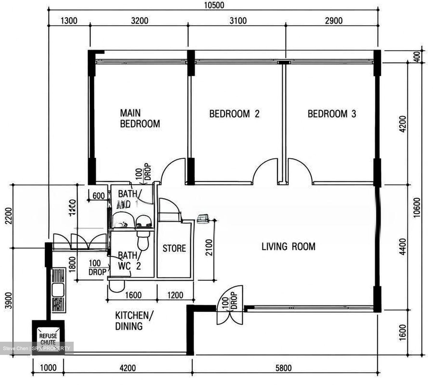Blk 123 Mcnair Spring (Kallang/Whampoa), HDB 4 Rooms #622262361